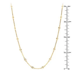 1 Carat Diamonds By The Yard Necklace 14K Yellow Gold 7 1 Carat Diamonds By The Yard Necklace 14K Yellow Gold -Luxurman 1 carat diamonds by the yard necklace in 14k white rose yellow gold rulerye