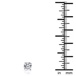 1 Ct. Diamond Stud Earrings W Round Diamonds 14K Yellow Gold -Luxurman 1 ct diamond stud earrings w round diamonds 14k gold p 5636 ruler