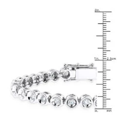 10K White Gold Bezel Set Round Diamond Tennis Bracelet 1.65ct By Luxurman 9 10K White Gold Bezel Set Round Diamond Tennis Bracelet 1.65ct By Luxurman -Luxurman 10k gold bezel set round diamond tennis bracelet 165ct by luxurman rulerwh