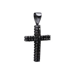 10K Yellow Gold Black Diamond Cross Pendant For Men 1.5ct By Luxurman 12 10K Yellow Gold Black Diamond Cross Pendant For Men 1.5ct By Luxurman -Luxurman 10k gold black diamond cross pendant for men 15ct by luxurman bl