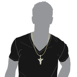 10K Yellow Gold Diamond Baby Angel Pendant For Men 1ct By Luxurman 10 10K Yellow Gold Diamond Baby Angel Pendant For Men 1ct By Luxurman -Luxurman 10k gold diamond baby angel pendant for men 13ct by luxurman bodye