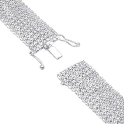 Hip Hip 10K Yellow Gold 8-Row Tennis Diamond Bracelet For Men 10 Carats 11 Hip Hip 10K Yellow Gold 8-Row Tennis Diamond Bracelet For Men 10 Carats -Luxurman 10k gold mens 8 row diamond bracelet 825ct p 6025 backwh
