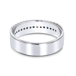 14 Karat Solid 14K White Gold Round Diamond Wedding Band 0.33ct 9 14 Karat Solid 14K White Gold Round Diamond Wedding Band 0.33ct -Luxurman 14 karat solid gold round diamond wedding band 033ct p 6651 backwh