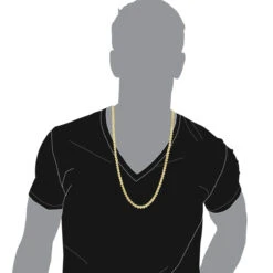 14K Yellow Gold Canary Yellow Diamond Chain For Men Bezel Set Necklace 5.25 Carats -Luxurman 14k canary yellow diamond chain necklace bezel set 525 p 6219 bodye