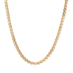 14K Yellow Gold Canary Yellow Diamond Chain For Men Bezel Set Necklace 5.25 Carats -Luxurman 14k canary yellow diamond chain necklace bezel set 525 p 6219 ro