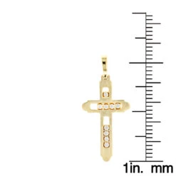 14K Yellow Gold Floating Diamond Cross Pendant LUCCELLO Monte Carlo 11 14K Yellow Gold Floating Diamond Cross Pendant LUCCELLO Monte Carlo -Luxurman 14k floating diamond cross pendant luccello monte carlo p 6576 rulerye