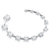 14K White Gold 13 Stone Diamond Journey Necklace 6ct