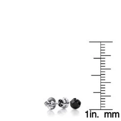 14K White Gold Black Diamond Earrings Bezel Set Studs 0.50ct 11 14K White Gold Black Diamond Earrings Bezel Set Studs 0.50ct -Luxurman 14k gold black diamond earrings bezel set studs 050ct p 6045 rulerwh