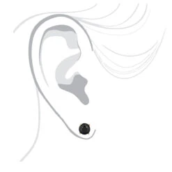 14K Yellow Gold Black Diamond Earrings Prong Set Studs 1.25ct -Luxurman 14k gold black diamond earrings prong set studs 125ct p 6055 bodye