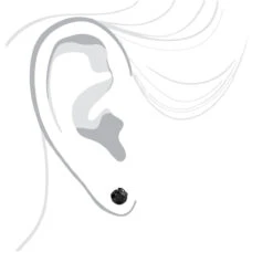 14K White Gold Black Diamond Stud Earrings Bezel Set 2.00ct -Luxurman 14k gold black diamond stud earrings bezel set 200ct p 6051 bodwh