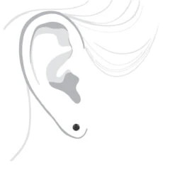 14K White Gold Black Diamond Stud Earrings Prong Set 0.75ct 10 14K White Gold Black Diamond Stud Earrings Prong Set 0.75ct -Luxurman 14k gold black diamond stud earrings prong set 075ct p 6053 bodwh