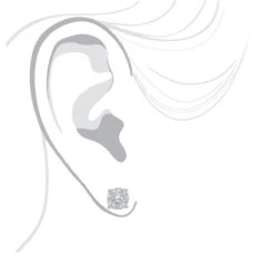 14K White Gold Cluster Diamond Stud Earrings 0.35ct By Luxurman 10 14K White Gold Cluster Diamond Stud Earrings 0.35ct By Luxurman -Luxurman 14k gold cluster diamond stud earrings 035ct by luxurman bodwh