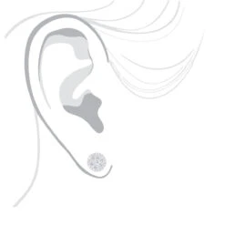 14K White Gold Cluster Diamond Stud Earrings 1.21ct -Luxurman 14k gold cluster diamond stud earrings 121ct p 6476 bodwh