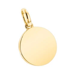 14K Yellow Gold Cross In A Circle Diamond Pendant 0.11ct -Luxurman 14k gold cross in a circle diamond pendant 011ct p 27294 backye