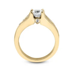 14K White Gold Designer Diamond Engagement Ring 0.88ct -Luxurman 14k gold designer diamond engagement ring 088ct p 25927 additional yellow