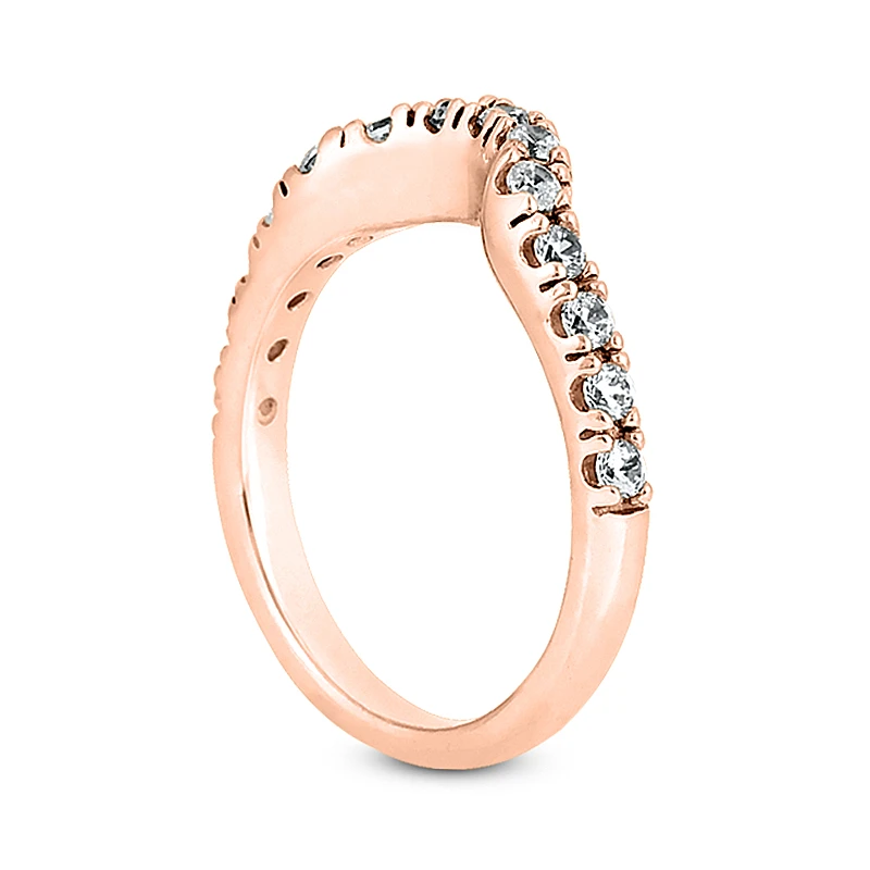 14K White Gold Prong Set Diamond Engagement Ring Band 0.28ct 6 14K White Gold Prong Set Diamond Engagement Ring Band 0.28ct - Image 6