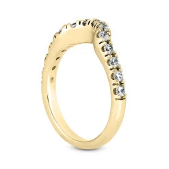 14K White Gold Prong Set Diamond Engagement Ring Band 0.28ct 10 14K White Gold Prong Set Diamond Engagement Ring Band 0.28ct -Luxurman 14k gold designer diamond engagement ring band 028ct p 26230 back yellow 20220426