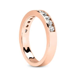 14K White Gold Round Diamond Engagement Ring Band 0.55ct 11 14K White Gold Round Diamond Engagement Ring Band 0.55ct -Luxurman 14k gold designer diamond engagement ring band 055ct p 25940 back rose 20220426