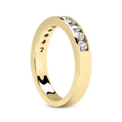 14K White Gold Round Diamond Engagement Ring Band 0.55ct 10 14K White Gold Round Diamond Engagement Ring Band 0.55ct -Luxurman 14k gold designer diamond engagement ring band 055ct p 25940 back yellow 20220426