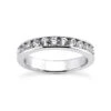 14K White Gold Round Diamond Engagement Ring Band 0.55ct