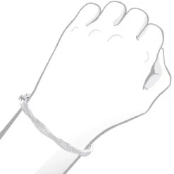 14K White Gold Diamond Bangle Bracelet For Women 1ct By Luxurman -Luxurman 14k gold diamond bangle bracelet for women 1ct by luxurman bodwh