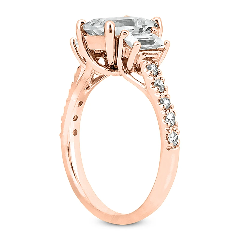 14K White Gold Diamond Designer Engagement Ring 1.91ct 6 14K White Gold Diamond Designer Engagement Ring 1.91ct - Image 6