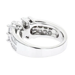 14K White Gold Diamond Designer Engagement Ring 2.90ct -Luxurman 14k gold diamond designer engagement ring 290ct p 28995 backwh