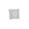 14K White Gold Diamond Earring For Men Single Stud Princess Round Diamonds 0.5ct