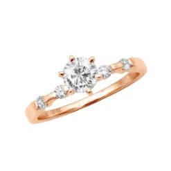 14K White Gold Diamond Engagement Ring Mounting 0.12ct -Luxurman 14k gold diamond engagement ring mounting 012ct p 28246 ro