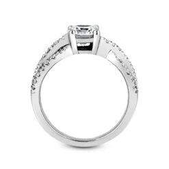 14K White Gold Designer Diamond Engagement Ring Mounting 0.30ct 17 14K White Gold Designer Diamond Engagement Ring Mounting 0.30ct -Luxurman 14k gold diamond engagement ring mounting 030ct p 23957 additional white