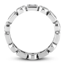 14K White Gold Diamond Eternity Band 1.12ct -Luxurman 14k gold diamond eternity band 112ct p 24941 additional white