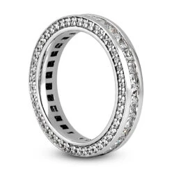 14K White Gold Diamond Eternity Band 1.93ct -Luxurman 14k gold diamond eternity band 193ct p 24937 back white 20220426