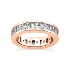 14K White Gold Diamond Eternity Ring 4.29ct -Luxurman 14k gold diamond eternity ring 429ct p 24930 rose 20220426