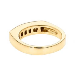 14K Yellow Gold Diamond Men's Wedding Band 0.60ct 4.5mm -Luxurman 14k gold diamond mens wedding band 060ct p 25552 backye