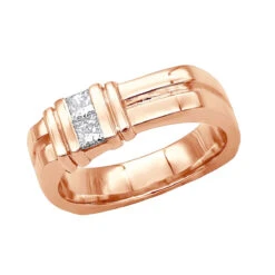 14K White Gold Diamond Men's Wedding Ring 0.60ct 6mm -Luxurman 14k gold diamond mens wedding ring 060ct p 25539 ro