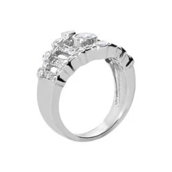 14K White Gold Diamond Right Hand Women's Ring 0.75ct 6 14K White Gold Diamond Right Hand Women's Ring 0.75ct -Luxurman 14k gold diamond right hand womens ring 075ct p 29822 back white