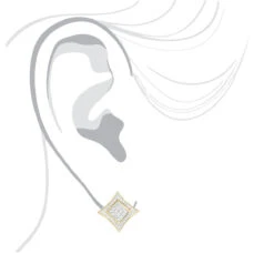 14K Yellow Gold Diamond Stud Earrings 1ct -Luxurman 14k gold diamond stud earrings 105ct p 79 bodye