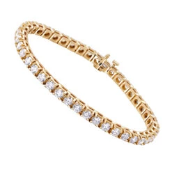 14K Yellow Gold Women's Diamond Tennis Bracelet Round Diamonds 9.72ct 9 14K Yellow Gold Women's Diamond Tennis Bracelet Round Diamonds 9.72ct -Luxurman 14k gold diamond tennis bracelet round diamonds 972ct p 255 ro