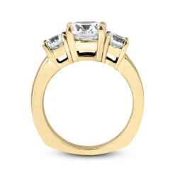 14K White Gold Diamond Three Stone Engagement Ring 1.25ct -Luxurman 14k gold diamond three stone engagement ring 125ct p 24738 additional yellow