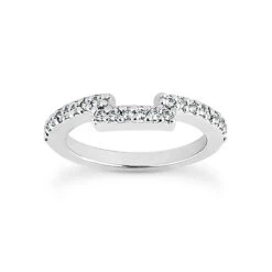 14K White Gold Diamond Unique Engagement Ring Set 0.94ct -Luxurman 14k gold diamond unique engagement ring set 094ct p 23481 additional white 2