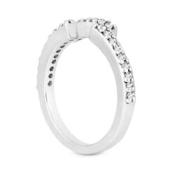 14K White Gold Diamond Unique Engagement Ring Set 0.94ct -Luxurman 14k gold diamond unique engagement ring set 094ct p 23481 additional white 3