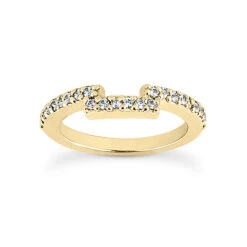 14K White Gold Diamond Unique Engagement Ring Set 0.94ct -Luxurman 14k gold diamond unique engagement ring set 094ct p 23481 additional yellow 2
