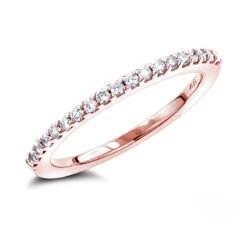 14K White Gold Diamond Wedding Band For Women By Luxurman 0.35ct -Luxurman 14k gold diamond wedding band for women by luxurman 035ct ro