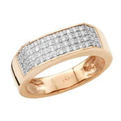 14K Black Plated Gold Diamond Wedding Bands Collection Piece .58ct -Luxurman 14k gold diamond wedding bands collection piece 58ct p 6648 ro