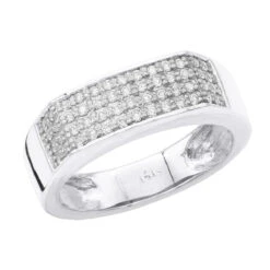 14K Black Plated Gold Diamond Wedding Bands Collection Piece .58ct -Luxurman 14k gold diamond wedding bands collection piece 58ct p 6648 wh