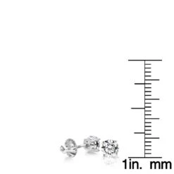 3/4 Carat 14K White Gold Discount Diamond Studs Earrings Round 0.75ct -Luxurman 14k gold discount diamond studs earrings round 075ct p 5627 rulerwh