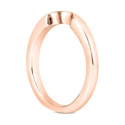 Thin 14K White Gold Engagement Ring Band 2.4mm 11 Thin 14K White Gold Engagement Ring Band 2.4mm -Luxurman 14k gold engagement ring band p 23320 back rose 20220426