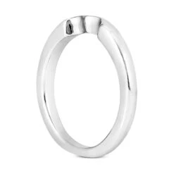 Thin 14K White Gold Engagement Ring Band 2.4mm 9 Thin 14K White Gold Engagement Ring Band 2.4mm -Luxurman 14k gold engagement ring band p 23320 back white 20220426