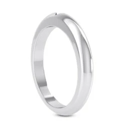 2.3mm Thin 14K White Gold Wedding Band -Luxurman 14k gold engagement ring band p 24958 back white 20220426
