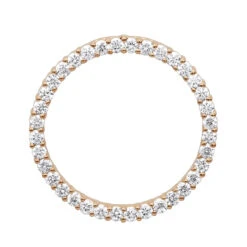 14K Yellow Gold Ladies Circle Diamond Pendant 1.80ct -Luxurman 14k gold ladies circle diamond pendant 180ct p 28226 ro